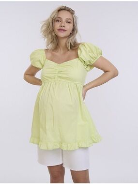NWT Motherhood Maternity soft like off the shoulder ruched top size XS
